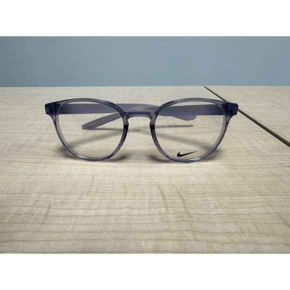Nike 7301 550 Eyeglasses Indigo Haze Grey Purple Round Frames 50-20-140 - Picture 7 of 7